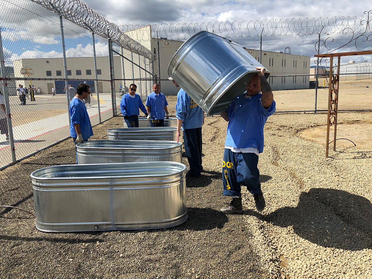 Avenal State Prison garden